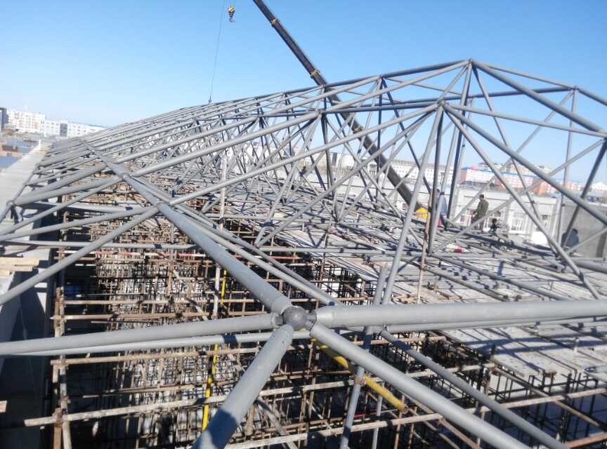 安国商贸城屋顶网架工程
